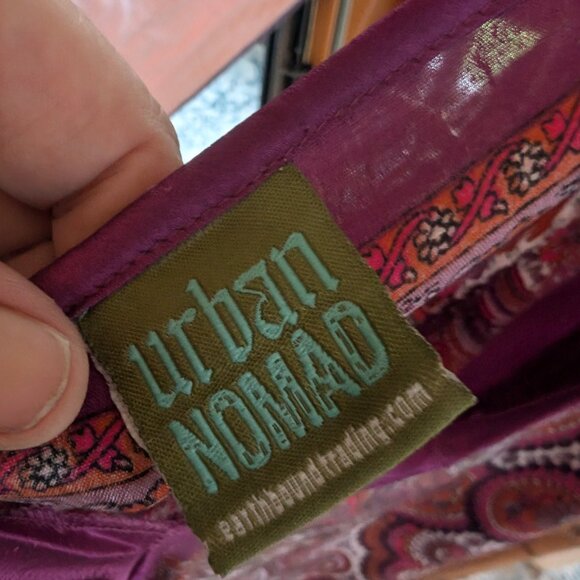 Merlot paisley silky adjustable festival sundress - Picture 3 of 5